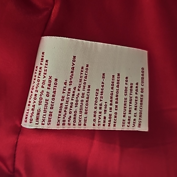 Red coat Junior's Large - Picture 3 of 11